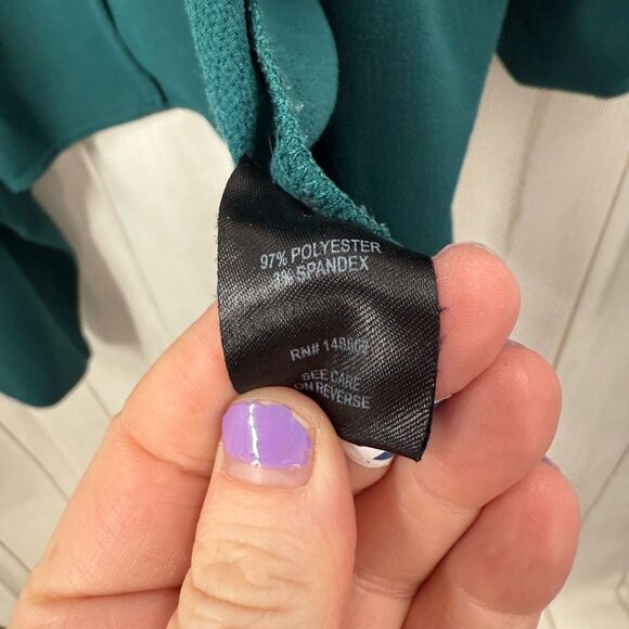 Torrid Women’s 1X Blue Green Open Cardigan Plus Size - Picture 3 of 5